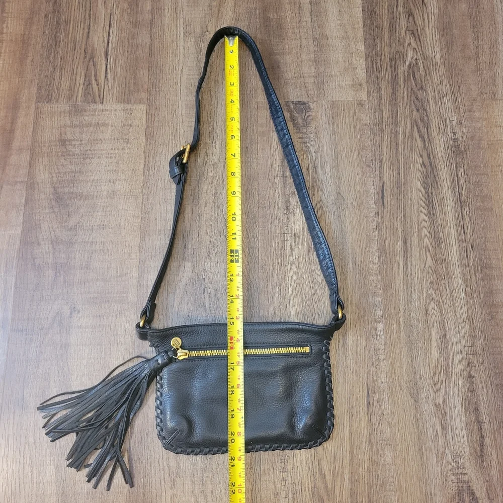 HOBO Black Leather Crossbody Bag